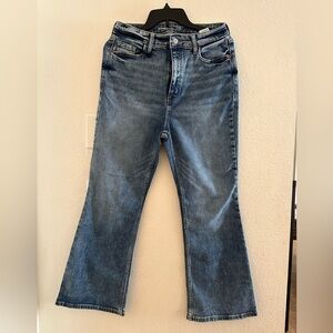 Classic Women's Flared Jeans - Blue Denim